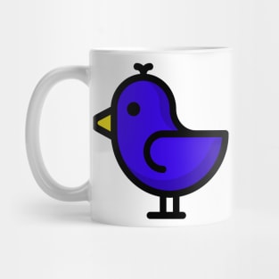 Little Big Bird Birdie Blue Mug